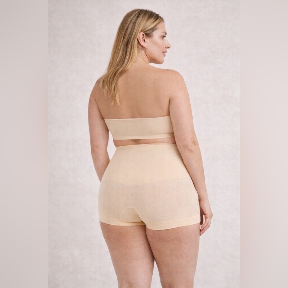 Shapermint All Day Every Day High Waisted Shaper Boyshort Sz Small Chai 18437 - Picture 10 of 10